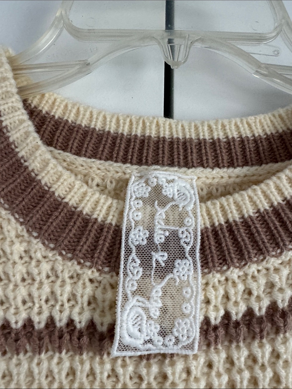 Sadie & Sage Striped Short Sleeve Knit Sweater - Picture 2 of 6